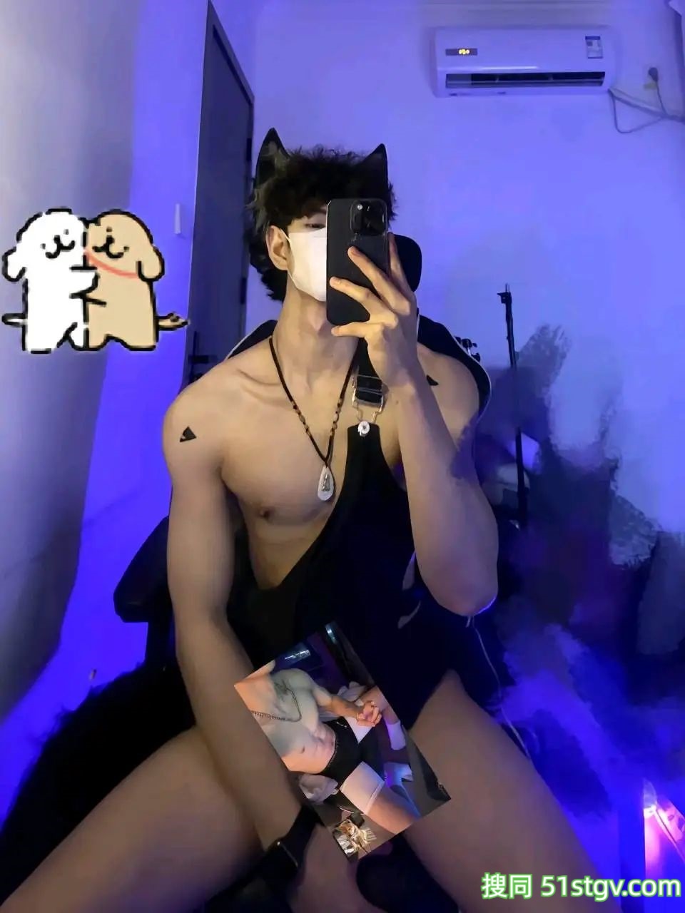 湖南的毅晨，小奶狗帅哥，对镜自拍 - 51虹马