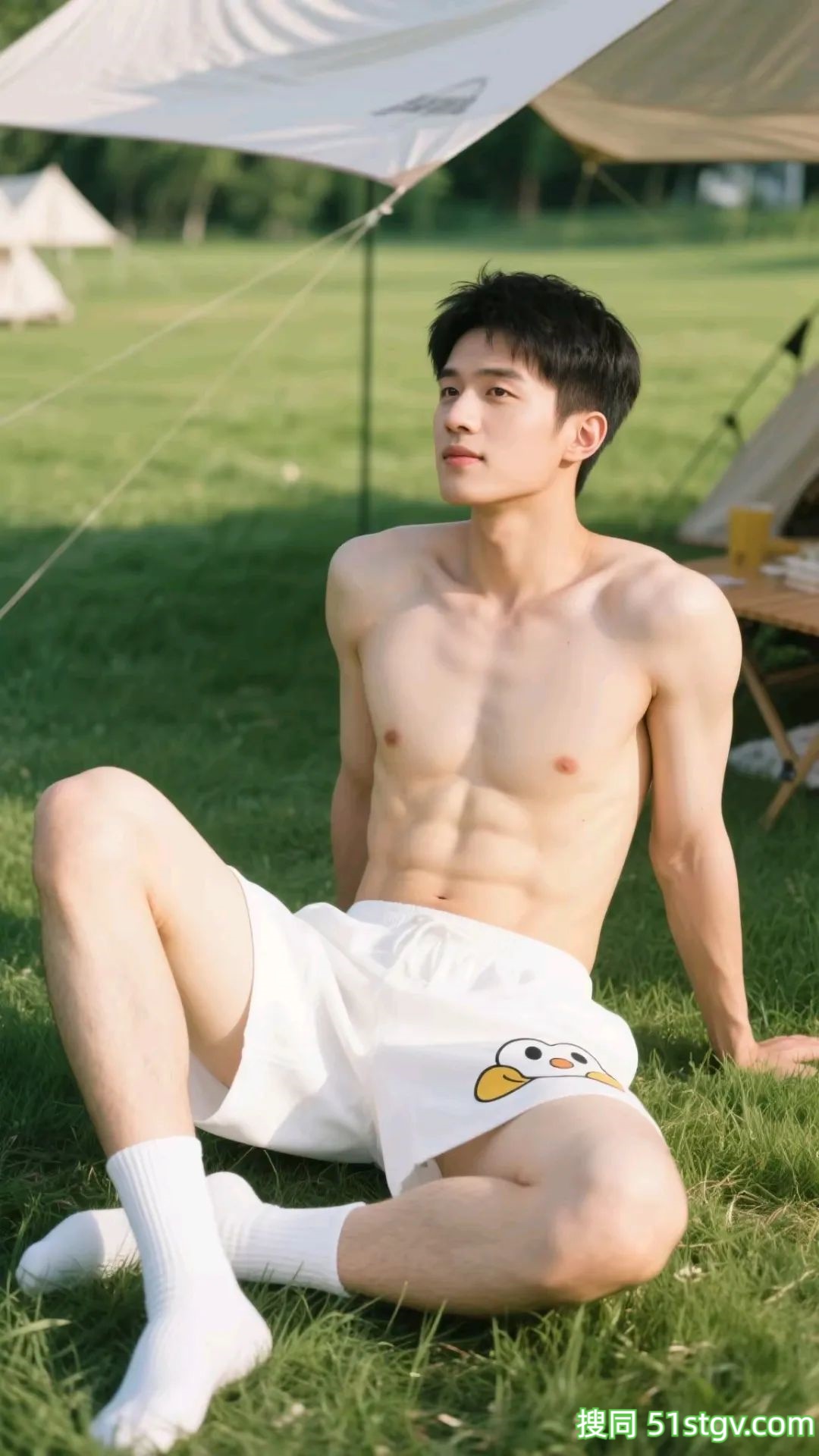 和帅弟弟一起到户外露营 - 51虹马