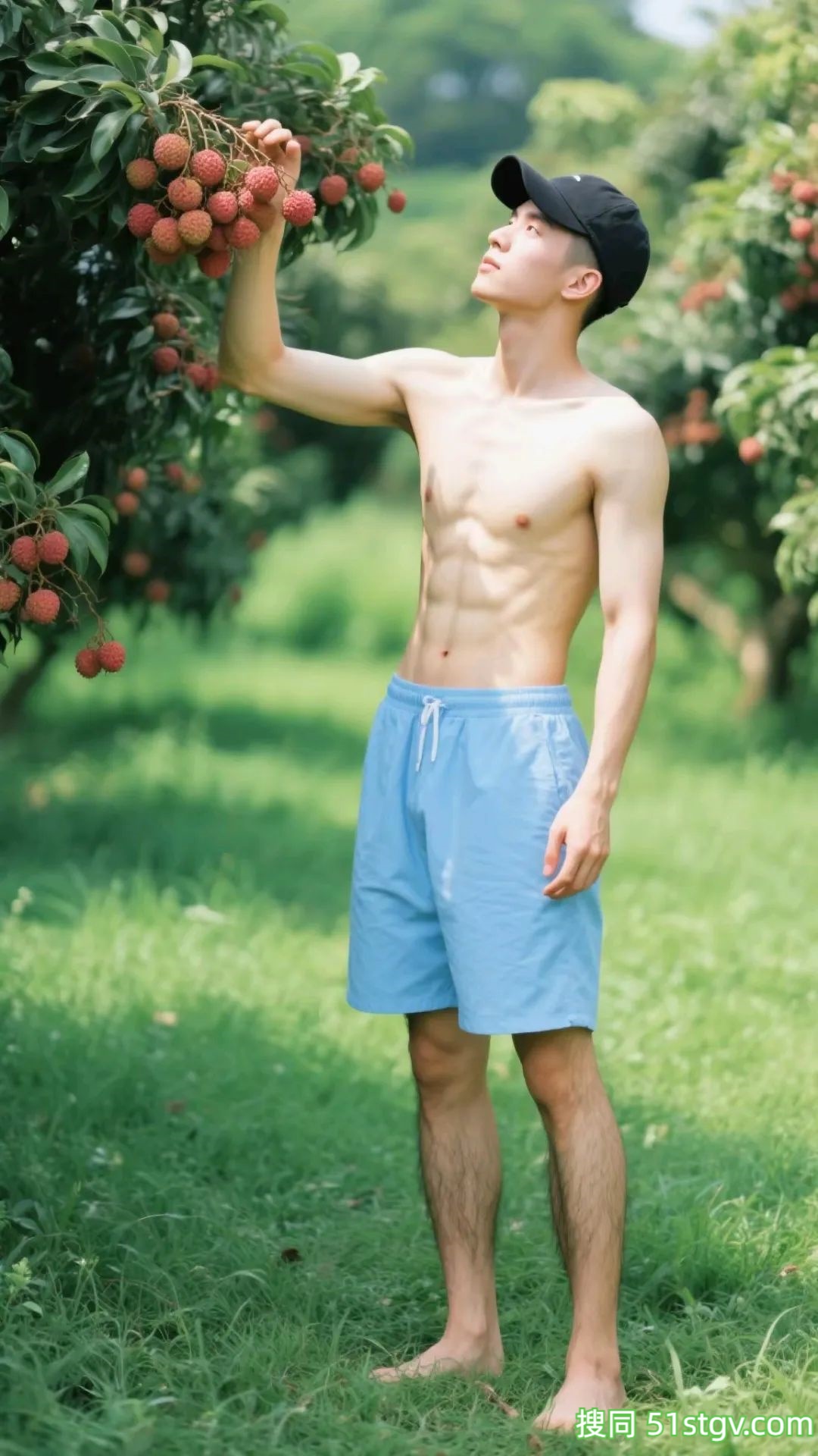 小哥哥果园摘荔枝，好诱人 - 51虹马