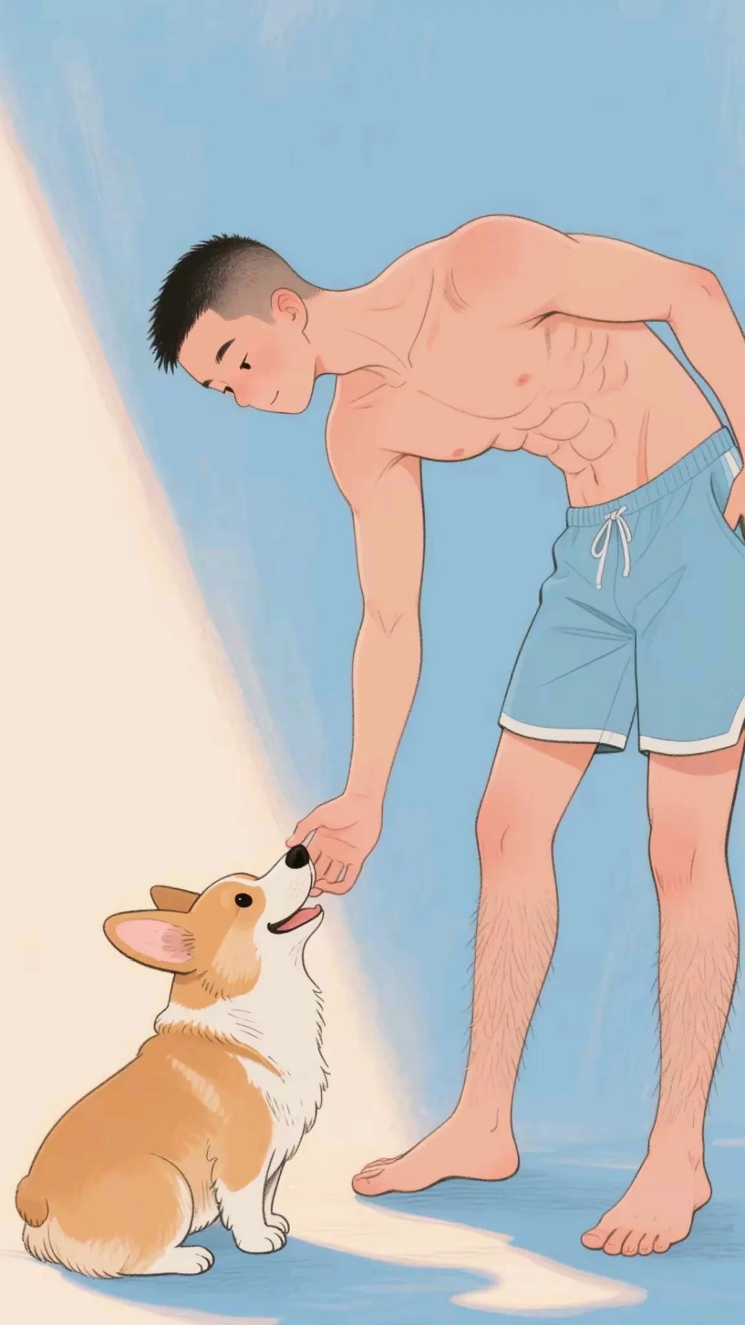 肌肉男孩与小柯基 - 51虹马