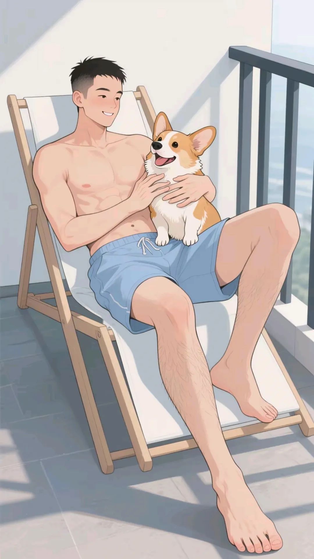 肌肉男孩与小柯基 - 51虹马