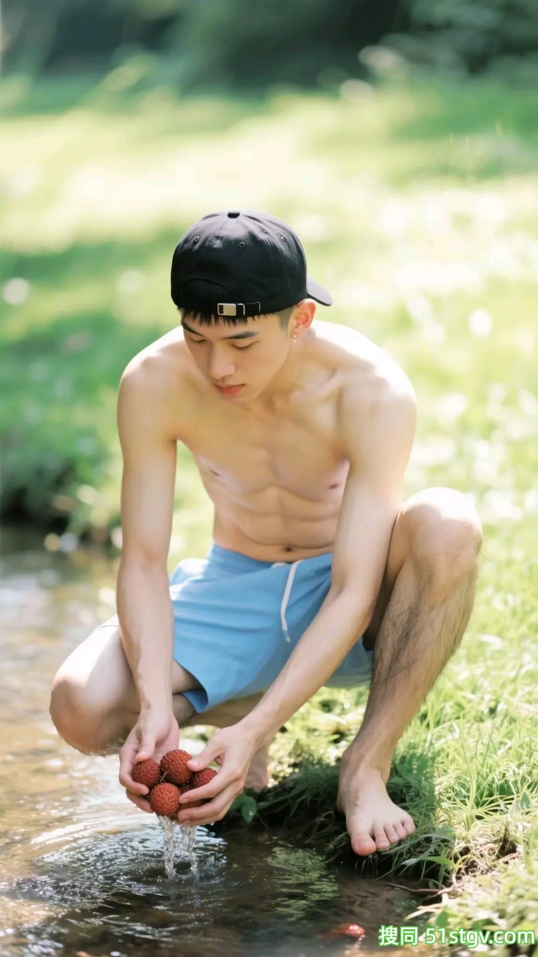 小哥哥果园摘荔枝，好诱人 - 51虹马