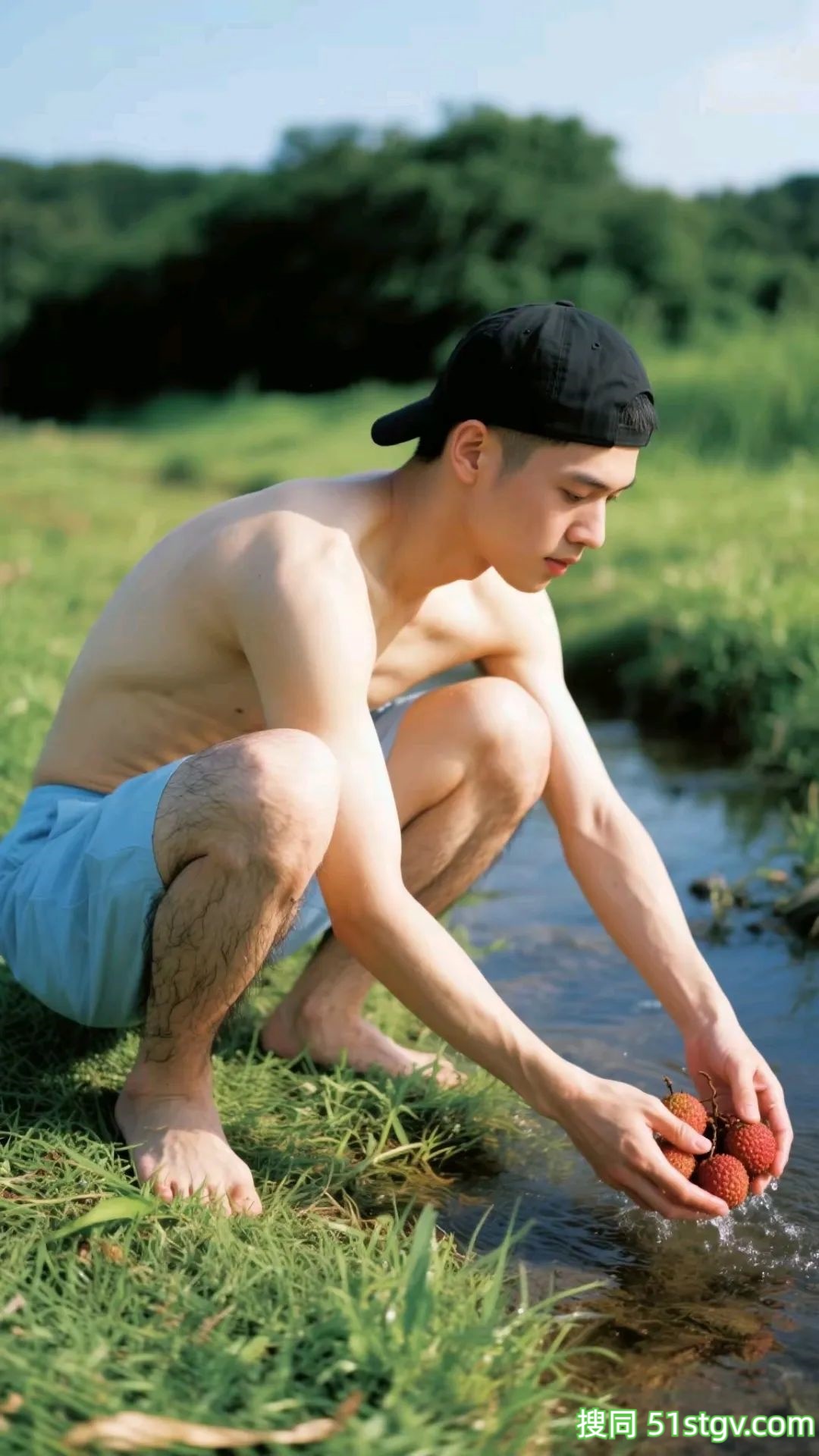 小哥哥果园摘荔枝，好诱人 - 51虹马