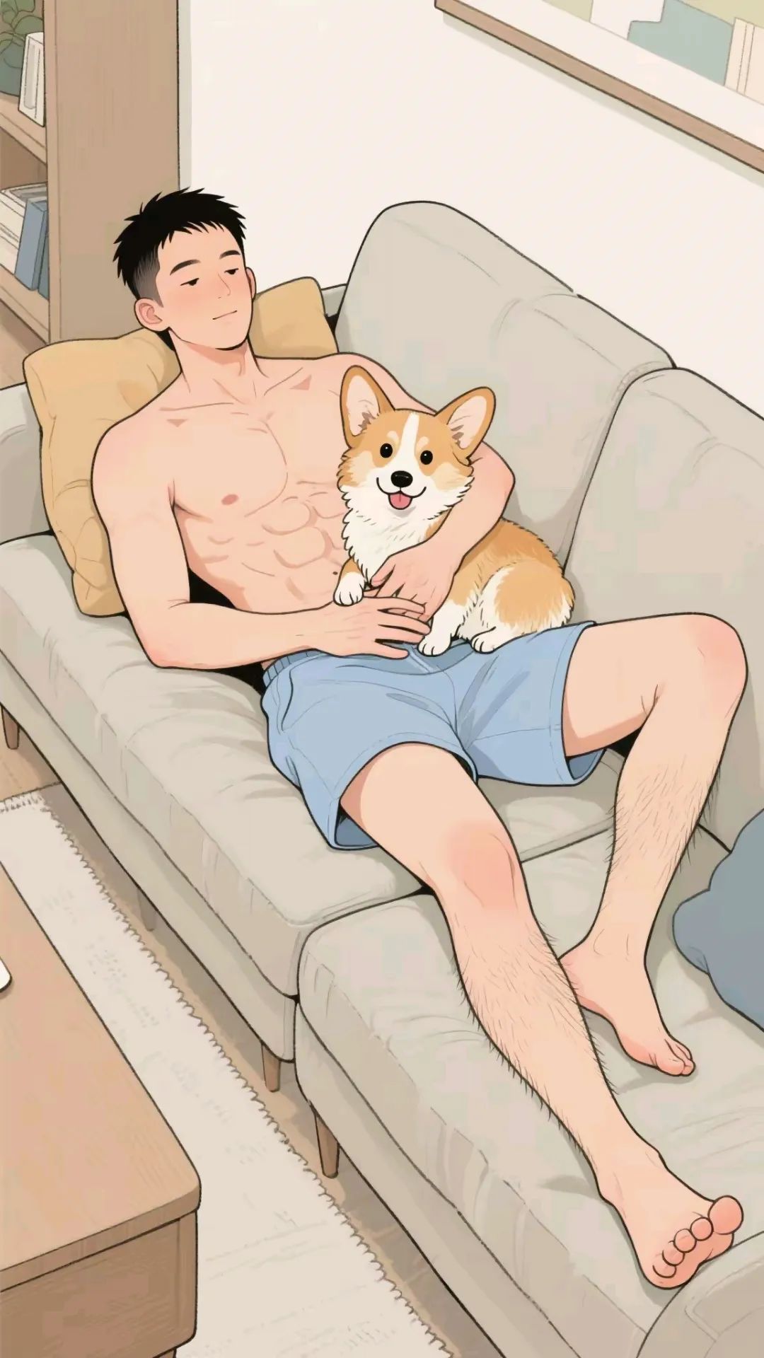 肌肉男孩与小柯基 - 51虹马