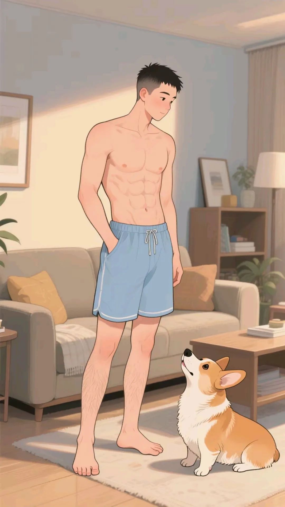 肌肉男孩与小柯基 - 51虹马