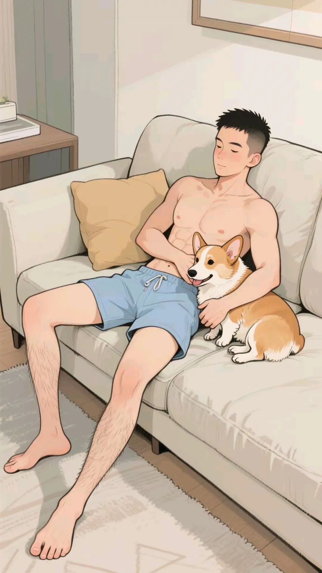 肌肉男孩与小柯基 - 51虹马