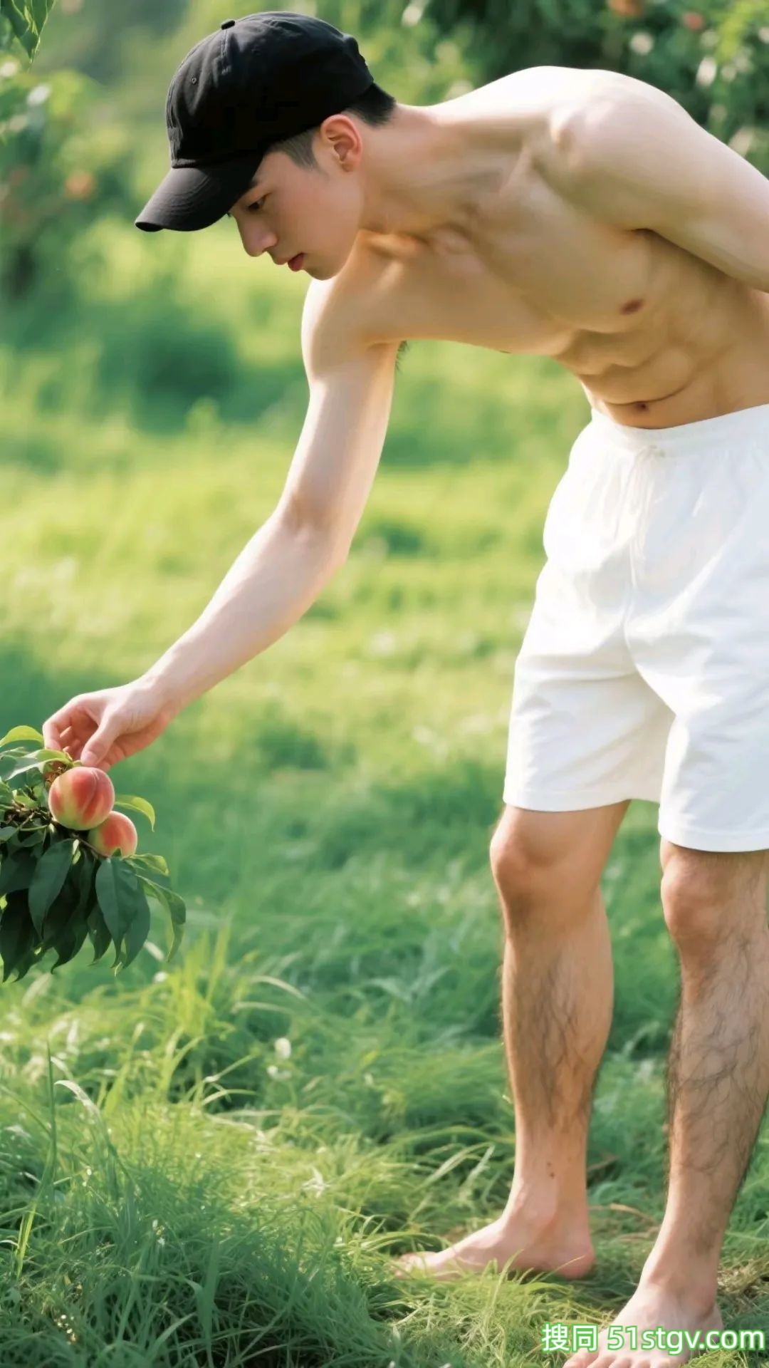小哥哥到果园摘桃子 - 51虹马