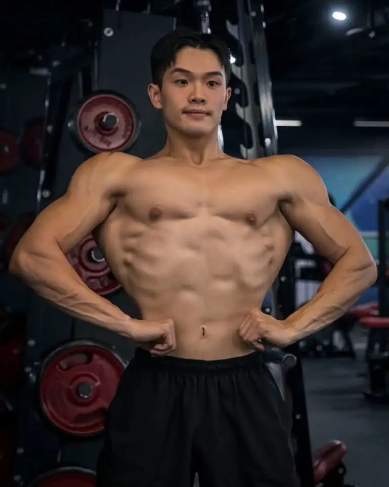 22岁台湾健身模特，炸裂南瓜肩拉丝胸大肌，这肉体谁扛得住？ - 51虹马