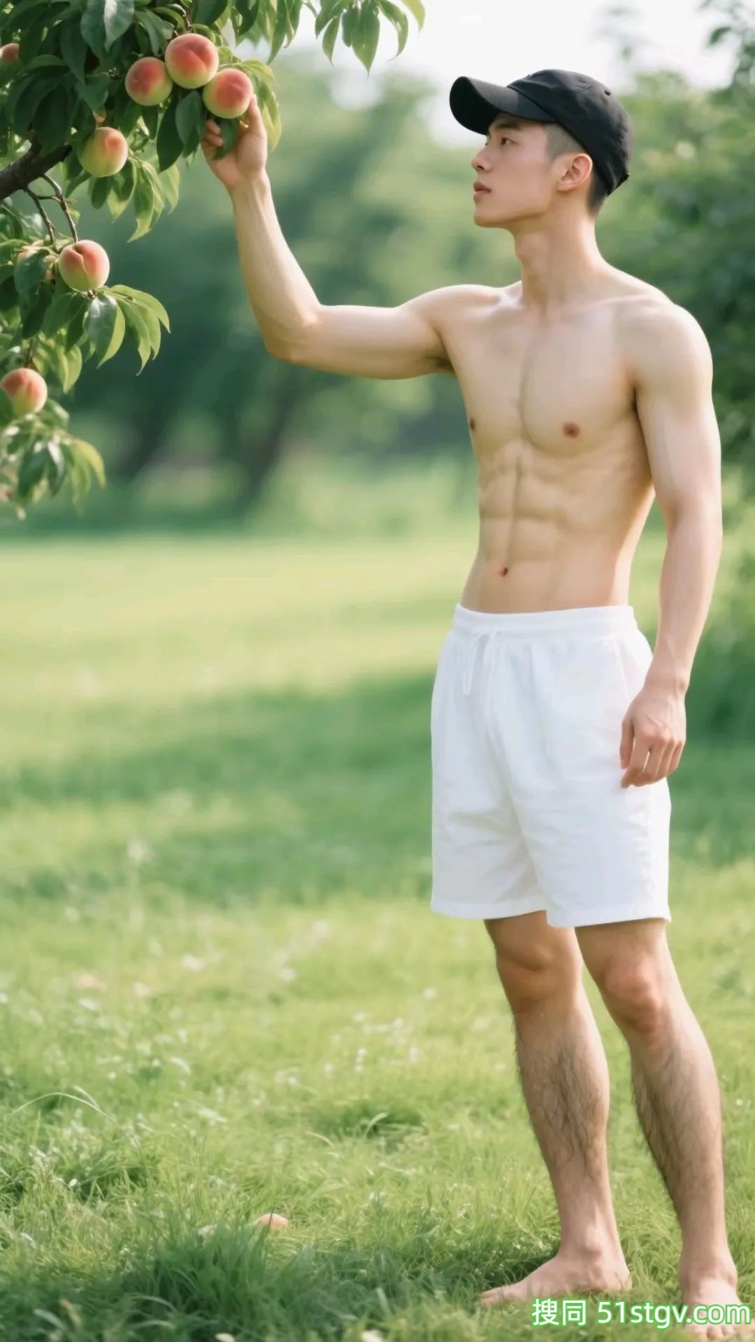 小哥哥到果园摘桃子 - 51虹马