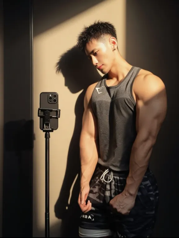 27岁杭州黑皮体育生，流水臂八块腹肌，这184的身高扮演飞仙女，男女观众看了不淡定 - 51虹马