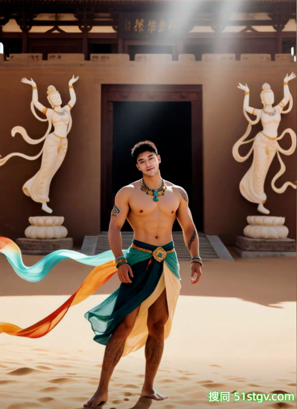 27岁杭州黑皮体育生，流水臂八块腹肌，这184的身高扮演飞仙女，男女观众看了不淡定 - 51虹马