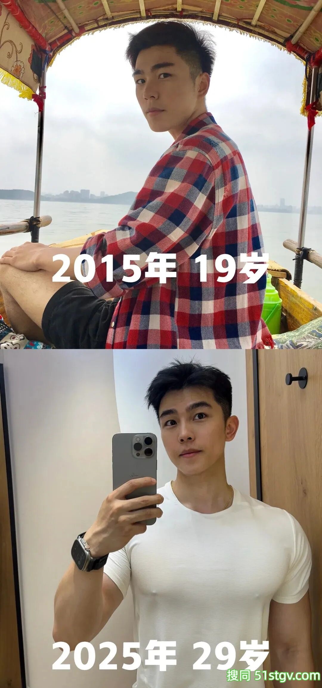 29岁浙江健身博主，奶乎白皮脸蛋，狼狗刚猛纯欲肌肉，这神仙身材直男都心动 - 51虹马